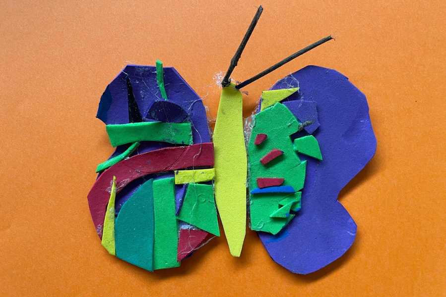 Ein kunstvoller Schmetterling