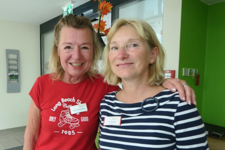 Auch Astrid Neddermeyer und Angela Baasner vom AWO-Team sind begeistert