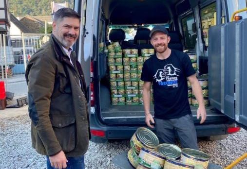 Versorgung mit Lebensmitteln in den ersten Wochen nach der Flut