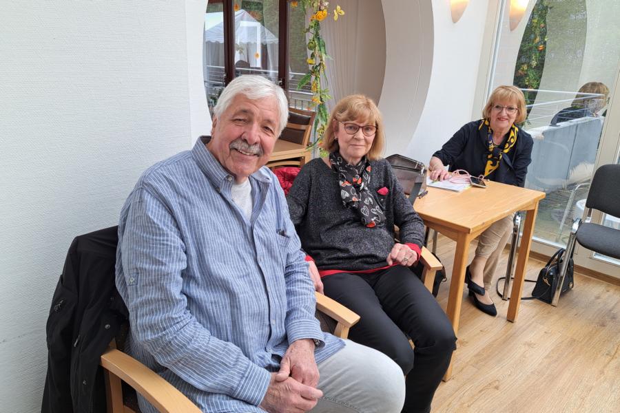 Auch Präsident Ulrich Wittwer, Birgit Lattmann und Hannelore Krage sind begeistert