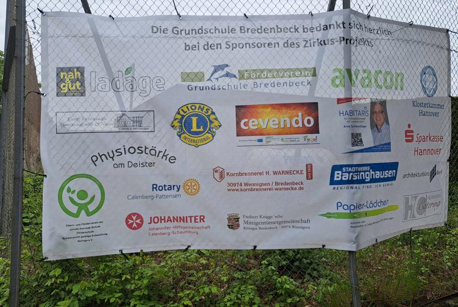 Zahlreiche Sponsoren unterstützen das Projekt