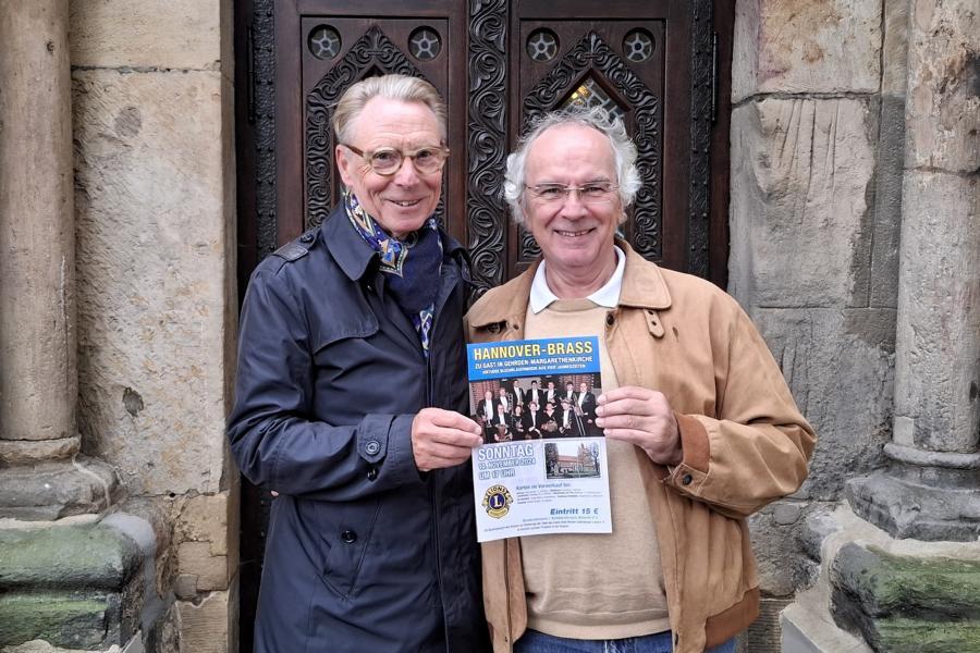 Schatzmeister Hans-Joachim Rohde und 2. Vizepräsident Wolfgang Langhorst haben die Vorbereitungen abgeschlossen und freuen sich auf das Konzert